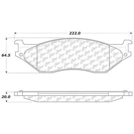 Centric Parts Centric 306.10660 Fleet Performance Brake Pads With Hardware 306.1066